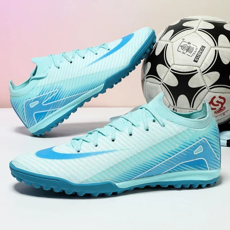 New Men Football Boots Non Slip Training Cleats Soccer Shoes Outdoor Sport Boys Long Spikes Adult Breathable Match Comfortable