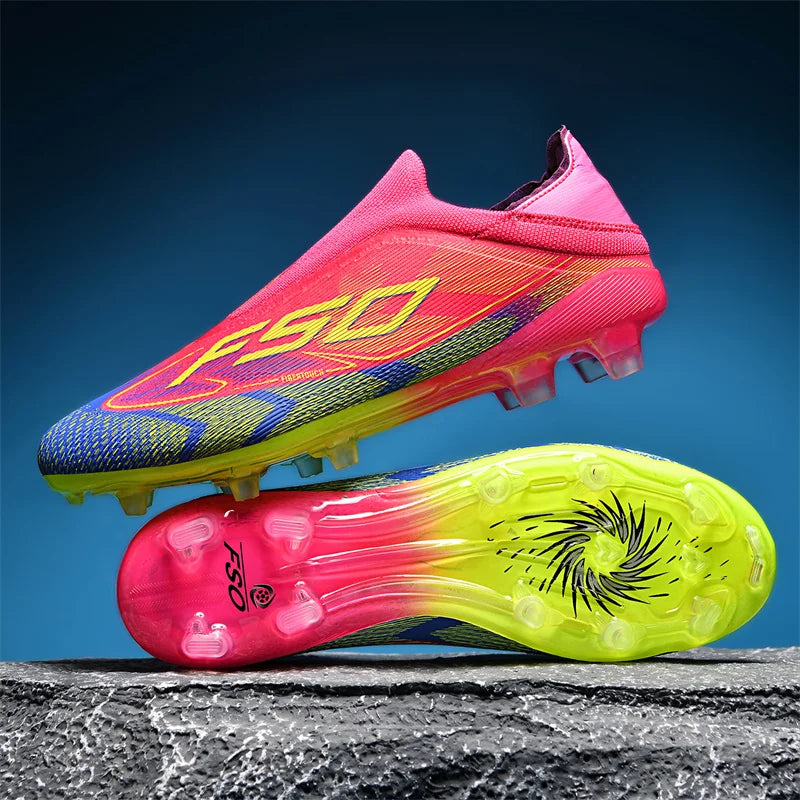New Men's Soccer Shoes Grass Adult Football Boots Ultralight Sport Indoor Cleats Non-Slip Non Slip Fg Turf Futsal Comfortable
