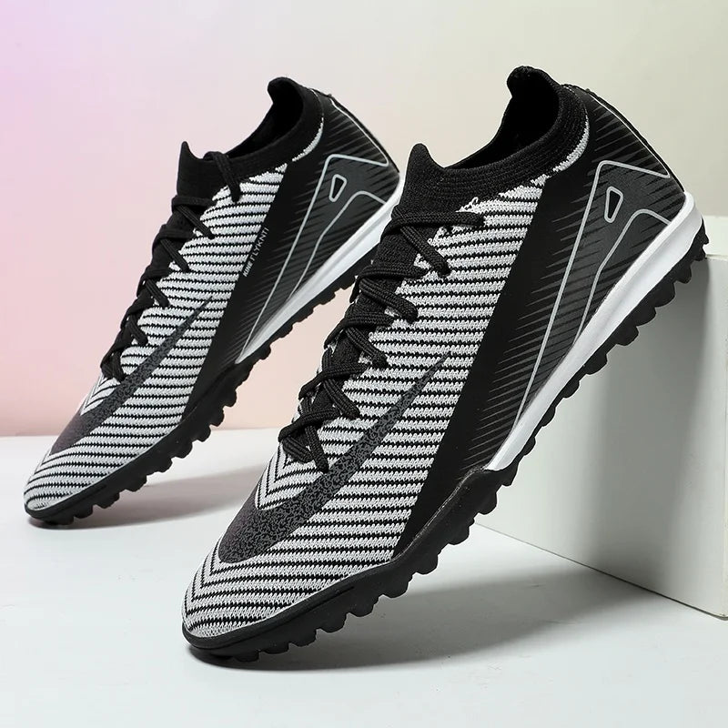 New Men Football Boots Non Slip Training Cleats Soccer Shoes Outdoor Sport Boys Long Spikes Adult Breathable Match Comfortable
