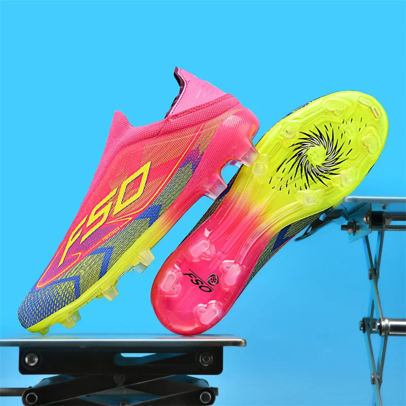 New Men's Soccer Shoes Grass Adult Football Boots Ultralight Sport Indoor Cleats Non-Slip Non Slip Fg Turf Futsal Comfortable
