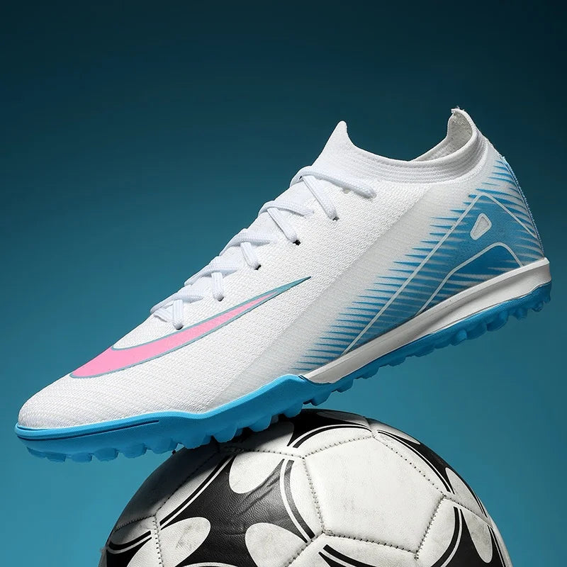 New Men Football Boots Non Slip Training Cleats Soccer Shoes Outdoor Sport Boys Long Spikes Adult Breathable Match Comfortable