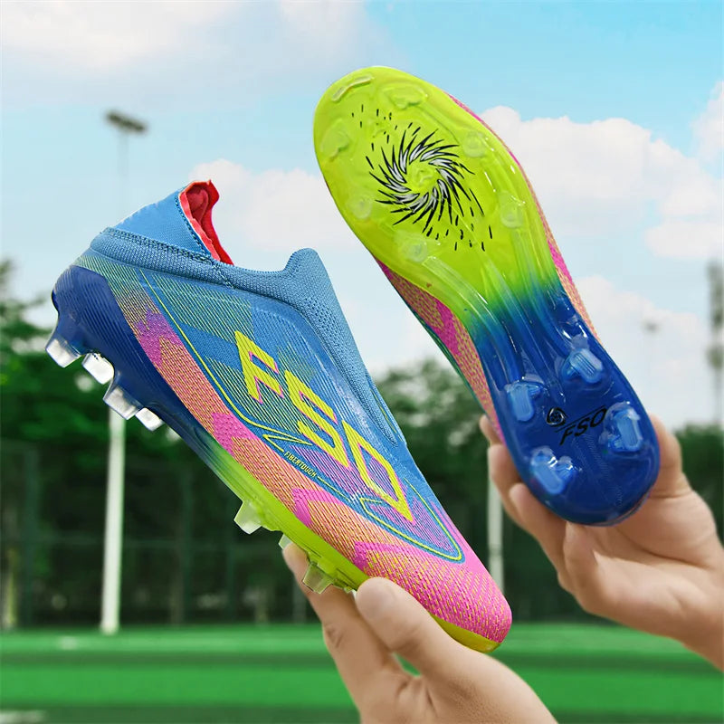 New Men's Soccer Shoes Grass Adult Football Boots Ultralight Sport Indoor Cleats Non-Slip Non Slip Fg Turf Futsal Comfortable