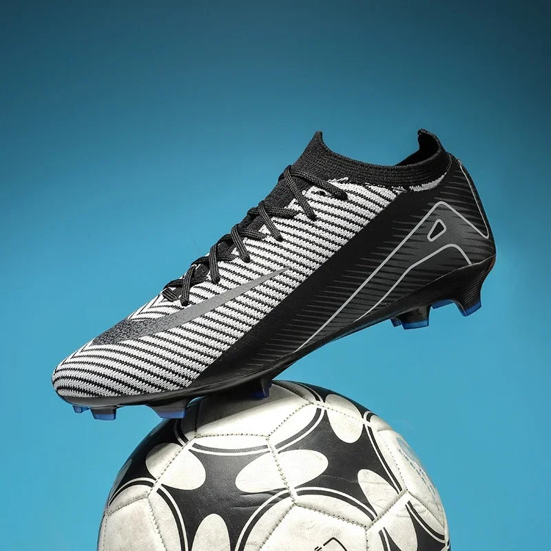 New Men Football Boots Non Slip Training Cleats Soccer Shoes Outdoor Sport Boys Long Spikes Adult Breathable Match Comfortable