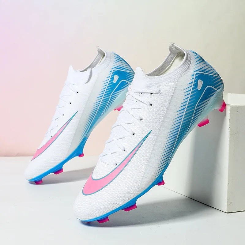 New Men Football Boots Non Slip Training Cleats Soccer Shoes Outdoor Sport Boys Long Spikes Adult Breathable Match Comfortable