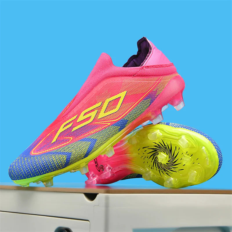 New Men's Soccer Shoes Grass Adult Football Boots Ultralight Sport Indoor Cleats Non-Slip Non Slip Fg Turf Futsal Comfortable