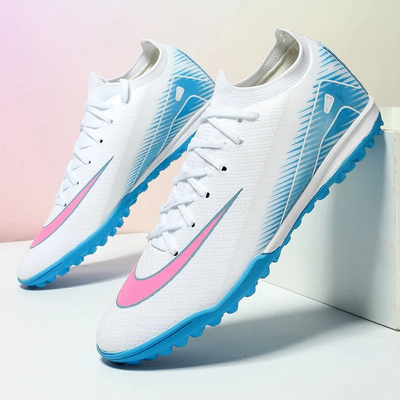 New Men Football Boots Non Slip Training Cleats Soccer Shoes Outdoor Sport Boys Long Spikes Adult Breathable Match Comfortable