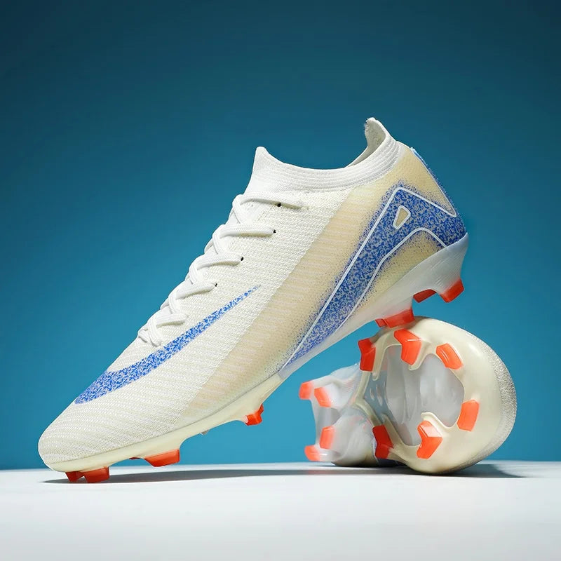 New Men Football Boots Non Slip Training Cleats Soccer Shoes Outdoor Sport Boys Long Spikes Adult Breathable Match Comfortable