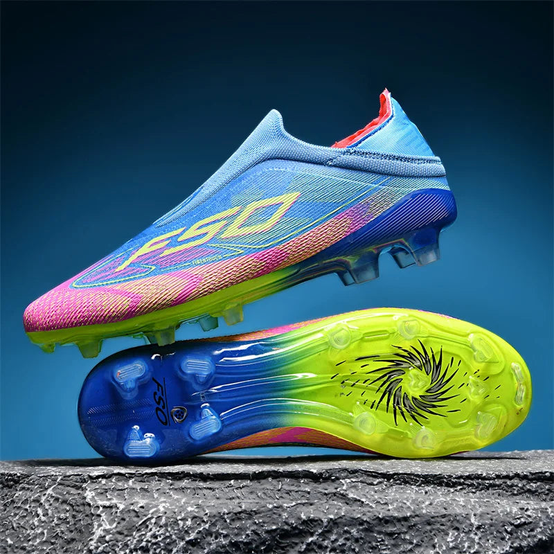 New Men's Soccer Shoes Grass Adult Football Boots Ultralight Sport Indoor Cleats Non-Slip Non Slip Fg Turf Futsal Comfortable