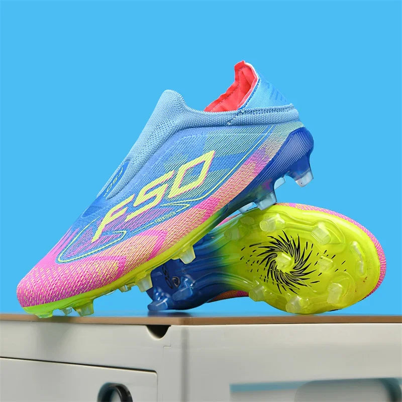 New Men's Soccer Shoes Grass Adult Football Boots Ultralight Sport Indoor Cleats Non-Slip Non Slip Fg Turf Futsal Comfortable