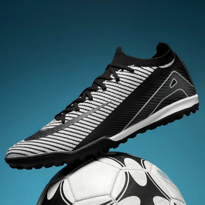 New Men Football Boots Non Slip Training Cleats Soccer Shoes Outdoor Sport Boys Long Spikes Adult Breathable Match Comfortable