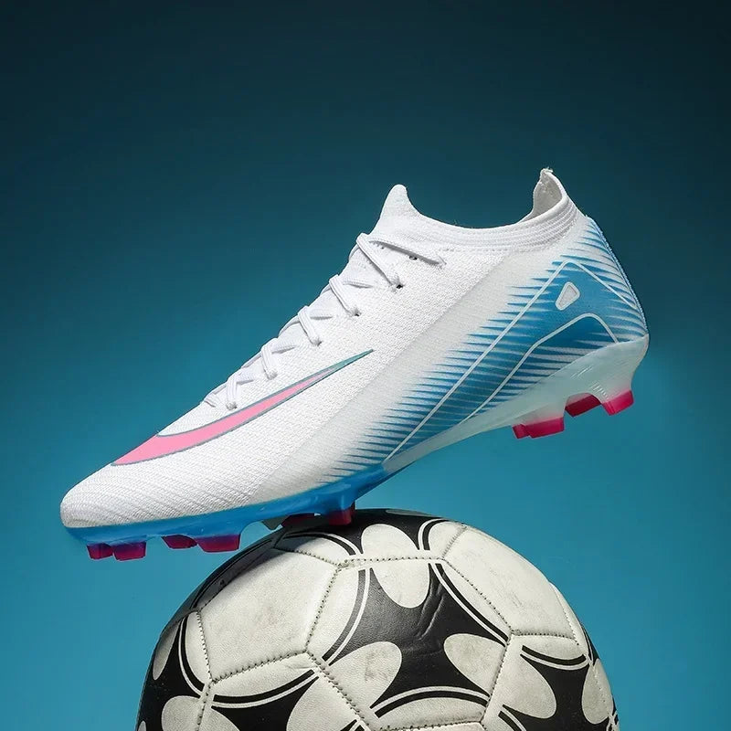 New Men Football Boots Non Slip Training Cleats Soccer Shoes Outdoor Sport Boys Long Spikes Adult Breathable Match Comfortable