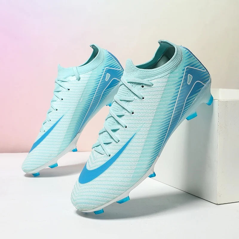 New Men Football Boots Non Slip Training Cleats Soccer Shoes Outdoor Sport Boys Long Spikes Adult Breathable Match Comfortable