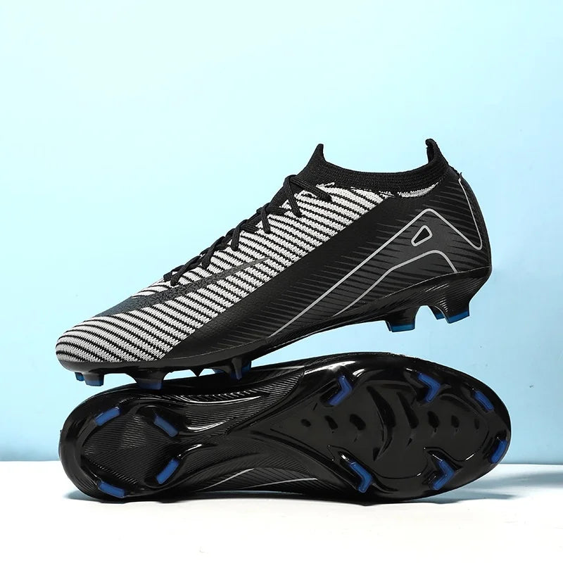 New Men Football Boots Non Slip Training Cleats Soccer Shoes Outdoor Sport Boys Long Spikes Adult Breathable Match Comfortable